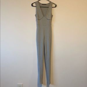 Gray jumpsuit